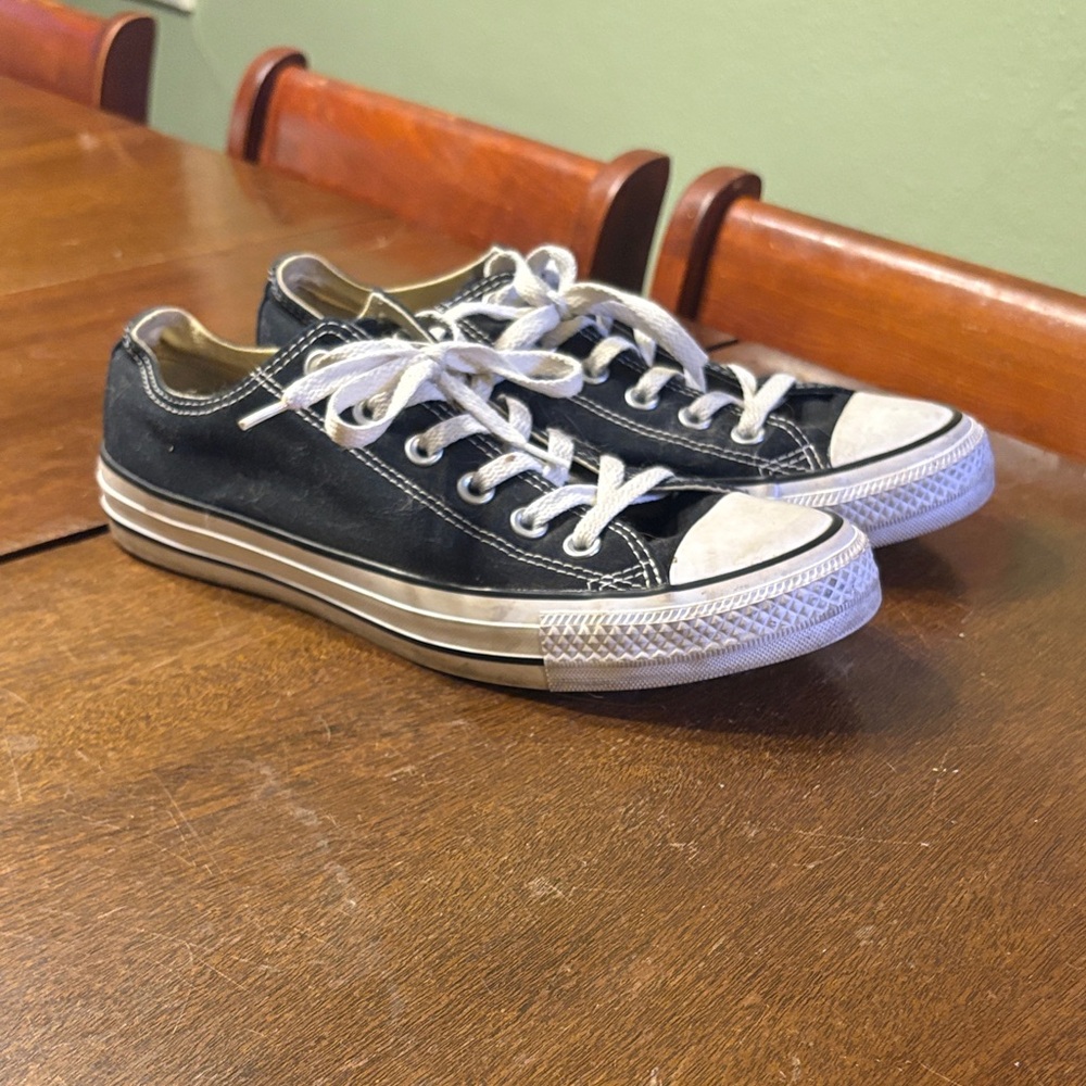 Converse Black and White Low-Top Sneakers
